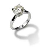 Solitair 4prong set with Round Brilliant Diamonds